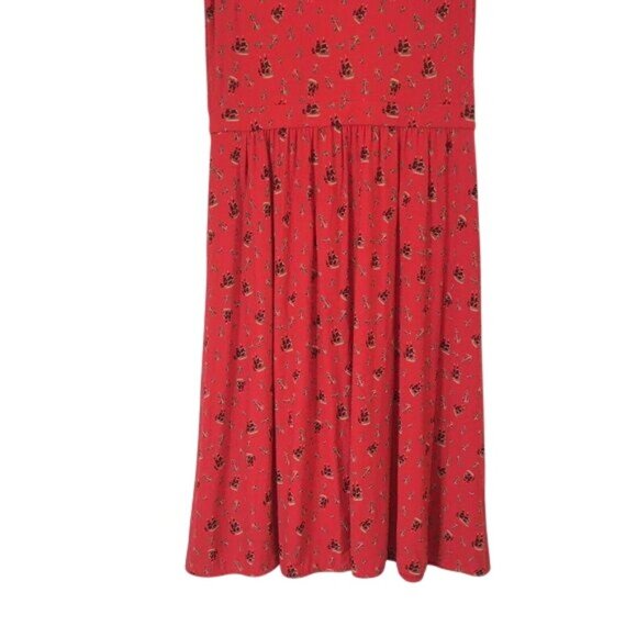 Anthropologie Leifnotes Red Nautical Anchor Print Sleeveless Short Dress Size XS - Picture 11 of 12